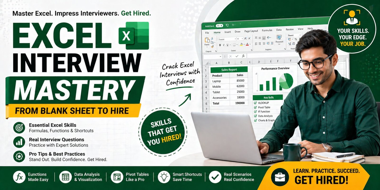 Excel Interview Mastery: From Blank Sheet to Hire