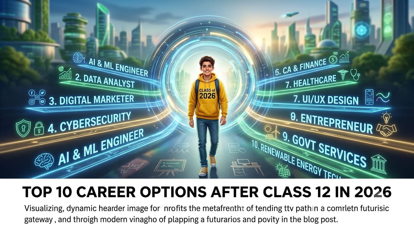 Top 10 Career Options After Class 12 in 2026: Salary, Skills & Future Scope