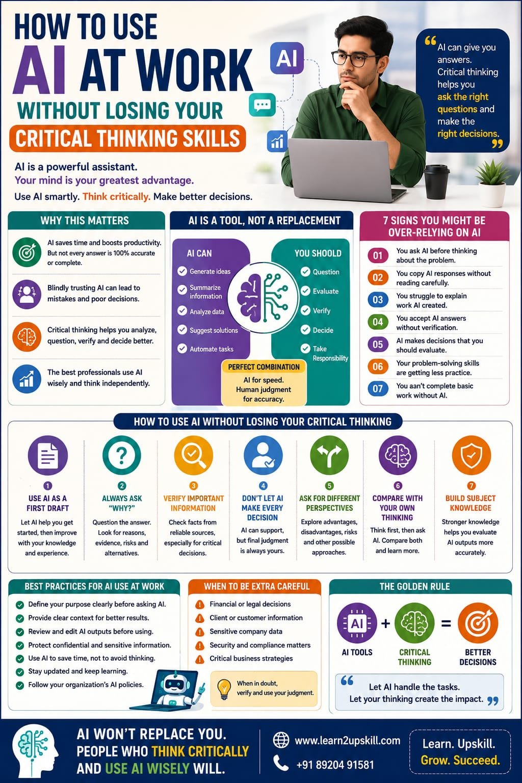 How to Use AI at Work Without Losing Your Critical Thinking Skills