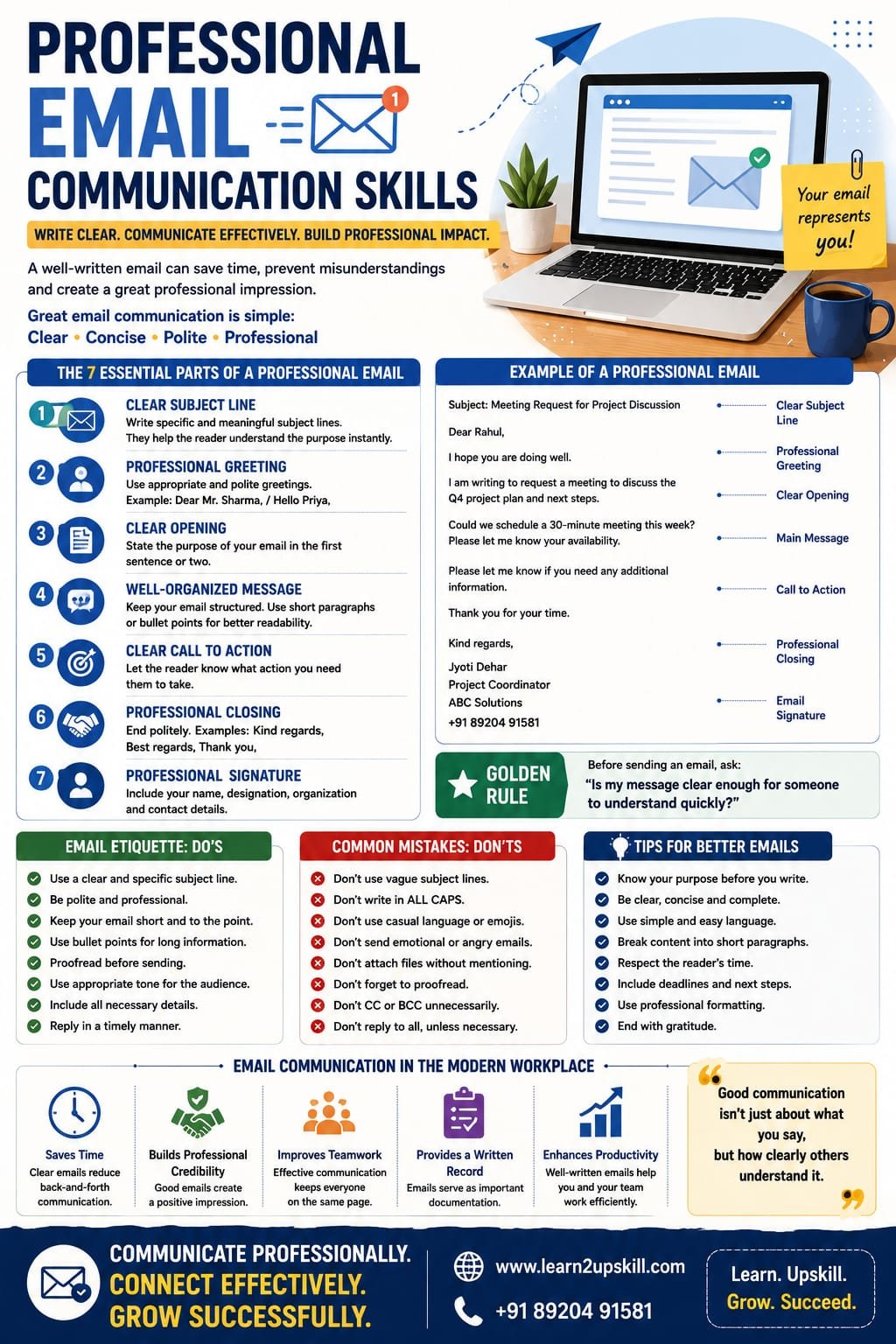 Professional Email Communication Skills: How to Write Clear, Effective and Professional Emails